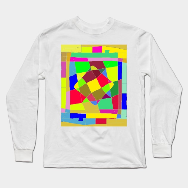 Colourful squares for phone case Long Sleeve T-Shirt by fantastic-designs